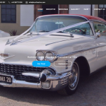 Vintage American Cadillac Car Hire for weddings and parties